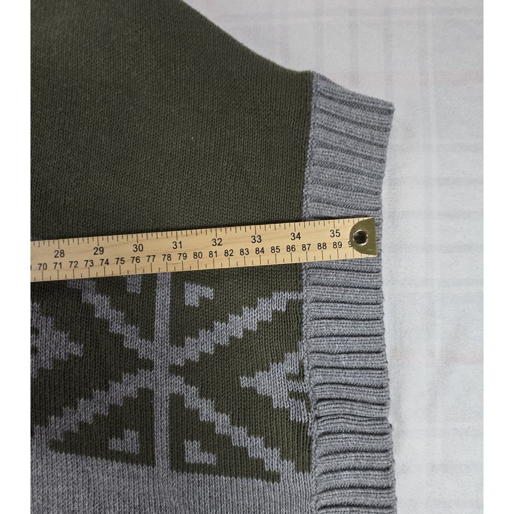 Banana Republic Heritage Intarsia Poncho Aztec Southwest Buckle Front M/L - Picture 7 of 10